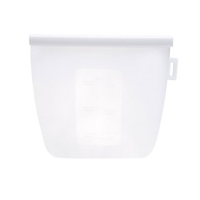 실리콘 지퍼백 지퍼형 1500ml (화이트), 1개, FREE(one size), 1개