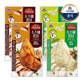 사조대림 [대림냉장] 소스에 퐁닭 갈릭데리 130g x2개 +바질크림 /닭가슴살, 1개