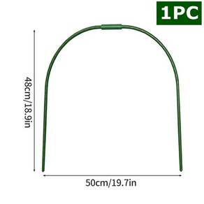 비닐하우스프레임 조립식 미니 비닐하우스 그물 프레임 등반용 원예 지원 식물 브래킷 후프 야외 야채 심기 온실 코팅 강철 파이프 아치 랙, 01 1PCS