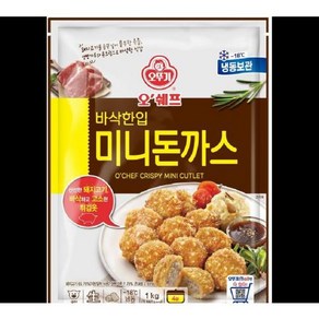 오쉐프바삭한입미니돈가스 오뚜기 1KG, 1개