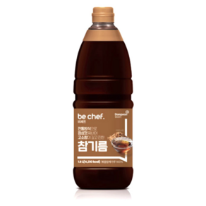 동원홈푸드 비셰프 참기름 1.8L 업소용 깊고 고소한 풍미, 1개