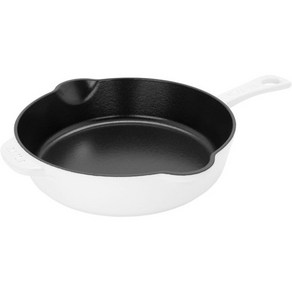 STAUB 프라이팬 주철 8.5인치 전통 깊은 스킬렛화이트, White, 화이트, 1개