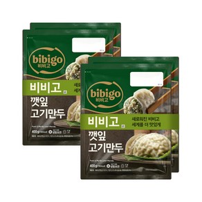 비비고 깻잎고기만두 400g 2개입 x2개, 4개