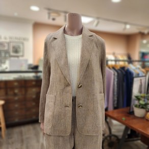 BCBG [올앤선드리] 메시나 린넨JK 재킷 _ A4M3J101 74 [BROWN]