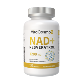 VitaCosmoX NMN 플러스 시르투인 안티에이징 항산화 항노화 1000mg 고순도 99.9% 니코틴아미드 NAD+ 무관세, 1개, 120정