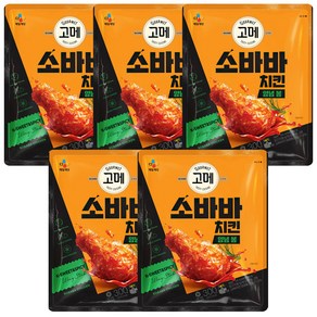 CJ고메 소바바치킨 양념 봉 300gx5개, 300g, 5개