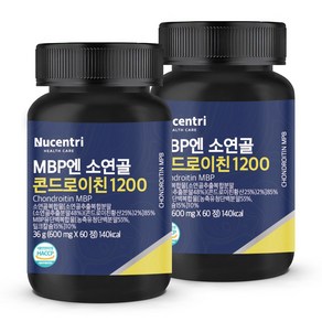 소연골 콘드로이친 1200 MBP 식약청 HACCP 인증, 2개, 60정