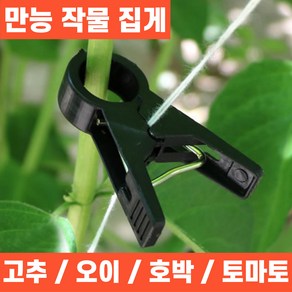 유니팜 고추 오이 호박 토마토 식물 유인 집게 농사용 20mm