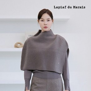 라삐아프 24FW 울100 니트케이프