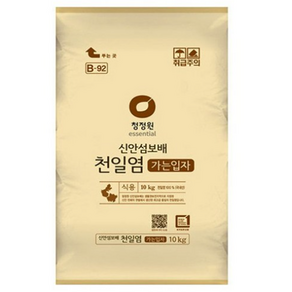 청정원 천일염 가는소금 10kg, 1개
