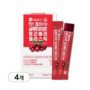 미쁨생활건강 딱 좋아 글루타치온 링곤베리 젤리스틱, 20g, 60개