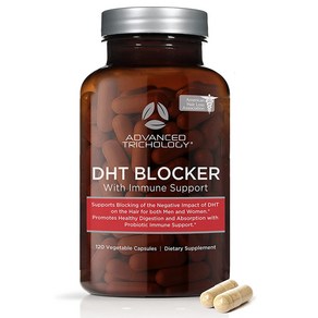 Advanced Trichology 디에이치티 블락 탈모 영양제 120정 DHT Blocker Immune Support Hair Loss Supplements