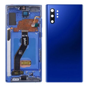 GEEKI 휴대폰 핸드폰 스마트폰 수리 부품 삼성 호환 갤럭시 노트 10 N975F N976F 용 AMOLED 스크린 LCD 디스플레이 디지털 터치 플러스 5G 프레임 포함, [08] Blue Fame I Cove, 1개