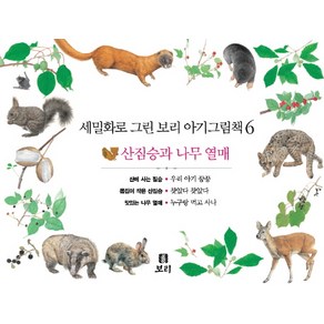 세밀화로 그린보리 아기그림책 6: 산짐승과 나무 열매, 보리