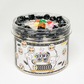 [뽀슬라임] 김밥 수제 대용량 선물 액체괴물 액괴 랜덤박스, 120ml, 1개