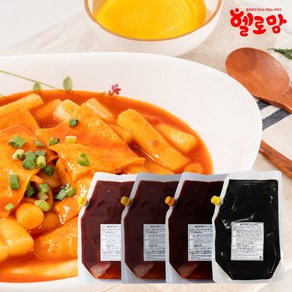 헬로맘 떡볶이 순한맛 대용량 소스 (냉동), 1개, 1kg