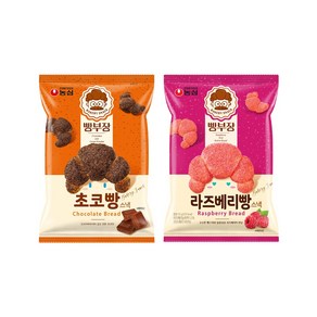 농심 빵부장 초코빵 라즈베리빵, 1세트, 110g