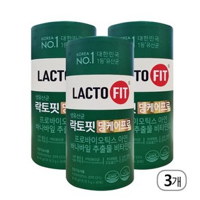 종근당건강 락토핏 당케어 프로 2g 30포 3통, 3개, 60g