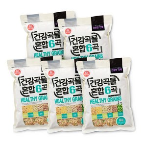 [두보식품] 건강곡물 혼합 6곡 2kg 5봉, 1개