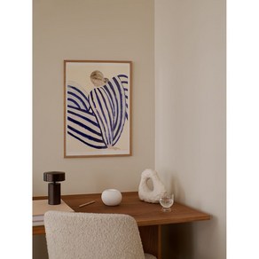 [소피아린드] Sofia Lind BLUE STRIPE AT CONCORDE (액자포함) 50 x 70cm, 알루미늄(골드), 1개