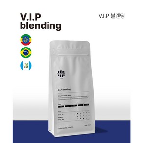 핸섬로스팅하우스 VIP블랜딩 원두 500g 홀빈(에디오피아50% 과테말라25% 브라질25%) 스폐셜원두 사용, 1개