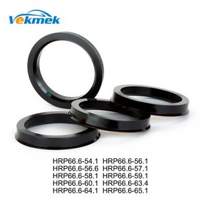 VEKMEK 블랙 플라스틱 휠 허브 자동차 링 66.6-54.1mm 56.1mm 63.4mm 4 개, 09 09 66.6-63.4mm-4pcs