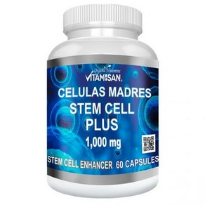 Vitamisan Celulas Mades AFA 줄기 세포 남조류 1000 mg 60 캡슐, 1개