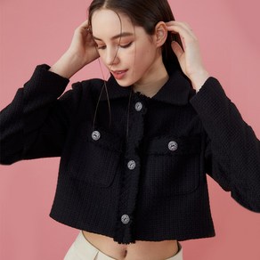 [콜릿] WOMEN 트위드 데일리 봄 카라 자켓 블레이저 ve.