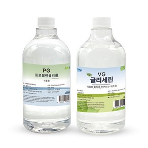 조이라이프 프로필렌글리콜 PG 900g + 식물성 글리세린 VG 1kg 세트, 1개