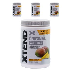 Xtend 오리지널 7g BCAA 망고 매드니스, 405g, 4개