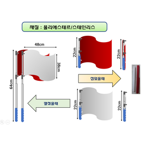 신호수백색깃발RGBW7500