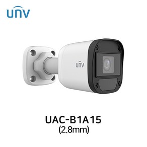 유니뷰 UAC-B1A15(2.8mm) 500만화소 실외방수 적외선 카메라 AHD/TVI/CVI/SD, 어댑터 추가없음, 1개