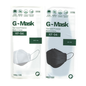 (무료배송) 국내생산 G-MASK 화이트 KF94 황사 보건용 마스크 대형