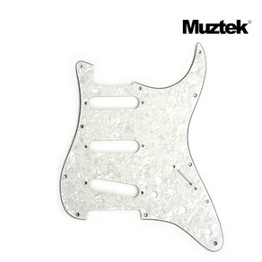 Muztek 스트랫 픽가드 MPG-62 SSS PWH 62 펜더 호환 일렉피크가이드, 1개