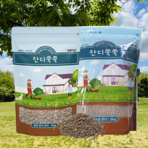 잔디비료 잔디쑥쑥 2kg 2개 잔디 산소 비료 완효성 태흥F&G
