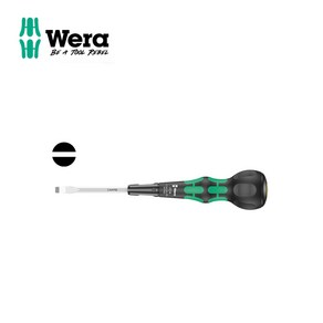 WERA 베라 볼그립 스크류 일자 드라이버 1834 05007900001 (-) 1.0x6.0x100mm, 1개