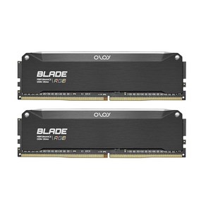 OLOy DDR4 RAM 16GB(2x8GB) 블랙 헤어라인 블레이드 RGB 3600MHz CL18 1.35V 288핀 데스크탑 게이밍 UDIMM (MD4U0836181BRKDE), OLOy DDR4 RAM 16GB2x8GB 블랙 헤어라, 1개