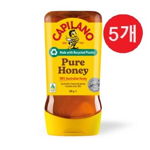 호주꿀 카필라노 천연 벌꿀 튜브형 Capilano Pue Honey Squeeze, 500g, 5개