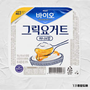 매일바이오 그릭요거트 허니&밤 간식, 1개