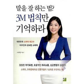 말을 잘 하는 법? 3M 법칙만 기억하라:대한민국 스피치 최고수 이주진의 선샤인 스피치