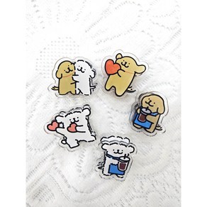 강아지 클립 종이클립 집게 귀여운 문구