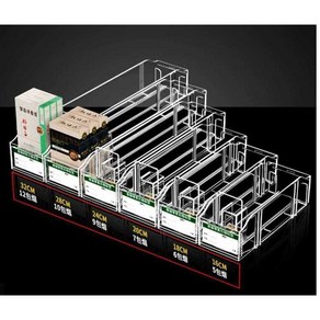 담배 진열대 편의점 푸셔 마트 수납대 투명 랙 전자, 길이 28CM으로 담배 10갑