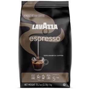 Lavazza Espesso Whole Bean Coffee Medium Roast 라바짜 에스프레소 이탈리아노 홀빈커피 1000g, 1팩, 1kg, 1팩