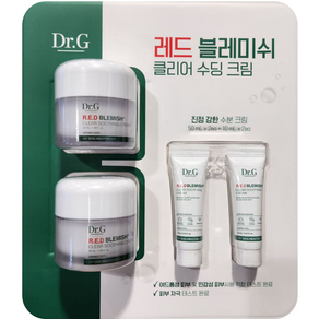 닥터지 레드 블레미쉬 클리어 수딩크림 50ml(2ea)+10ml(2ea) 시카 수분 진정, 120ml, 1세트