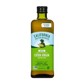 Califonia Olive Ranch 글로벌 블렌드 엑스트라 버진 올리브 오일 미디엄 750 ml, 750ml, 1개