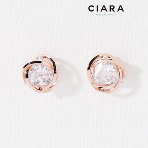 CIARA 14K Saviano 뫼비우스라인 트라이앵글 귀걸이(GoldPlated)