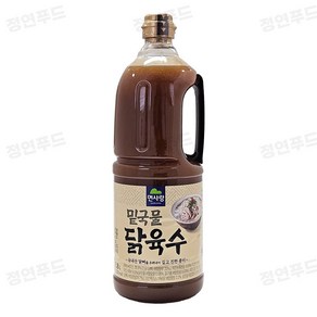 면사랑 밑국물 닭육수 (대용량/업소용/식당용), 1개, 1.8L