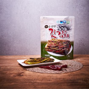 순천 개랭이 홍갓김치 1kg