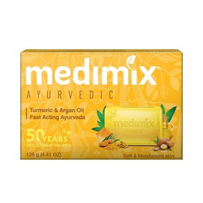 Medimix Medimix Ayuvedic Tumeic & Agan Oil Soap 115 Gams(gm), 1, 115 Gams(gm), Medimix Ayuve, 115.1g, 1개