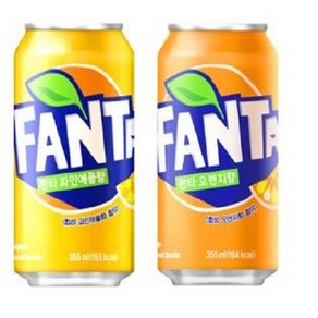 환타 오렌지 업소용+ 환타 파인애플 업소용 캔355ml 48입, 355ml, 48개